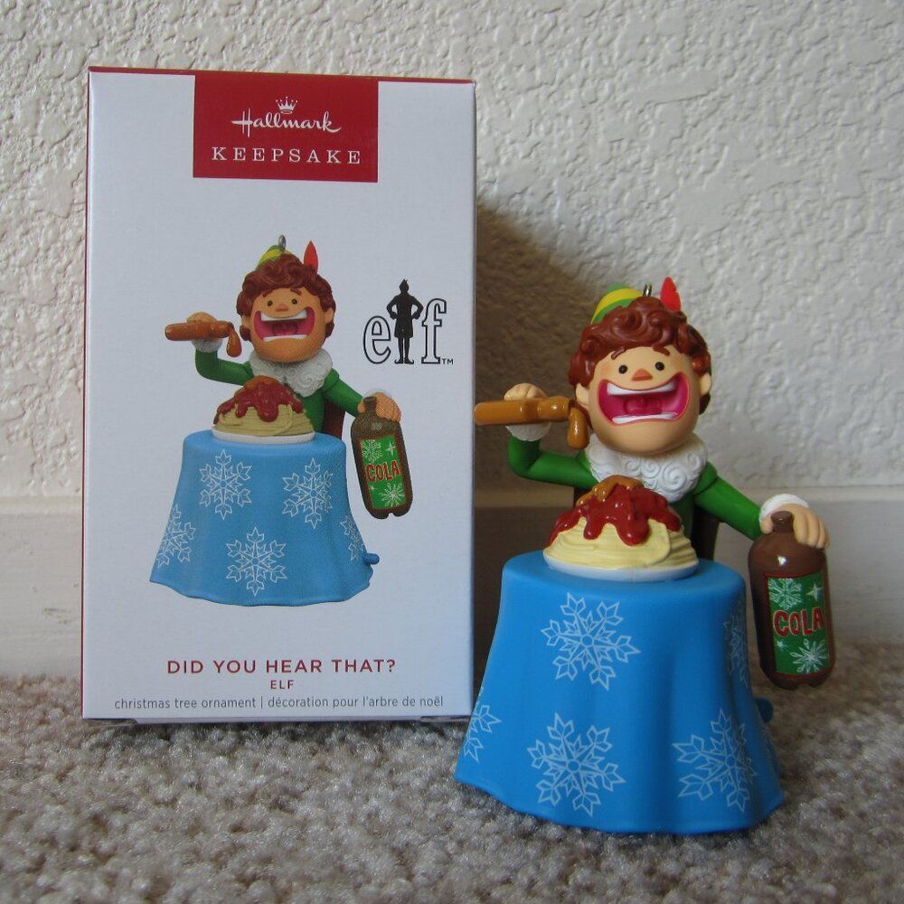Elf Did You Hear That? 2023 Hallmark ornament w/ magic sound
